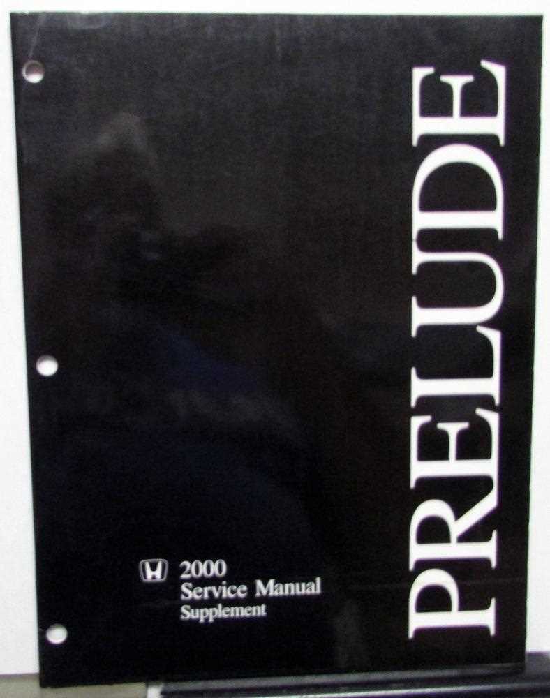 2000 honda prelude repair manual