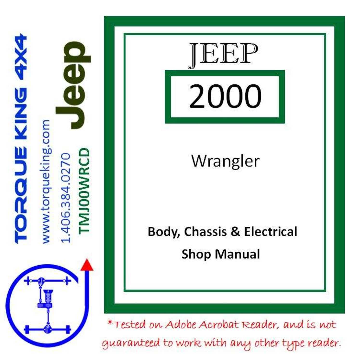 2000 jeep wrangler repair manual
