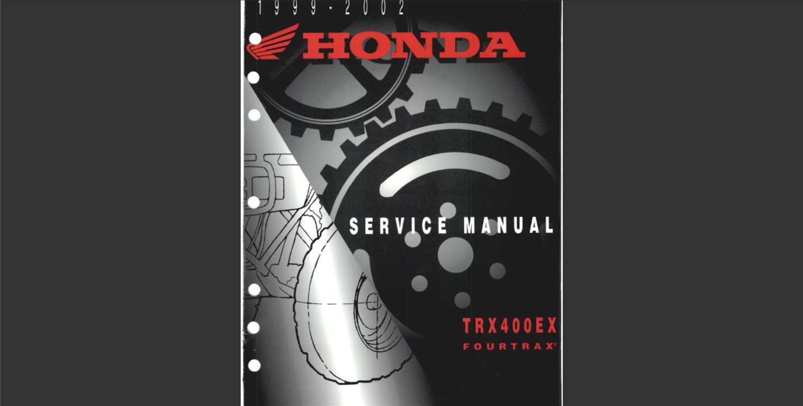 2001 honda 400ex repair manual