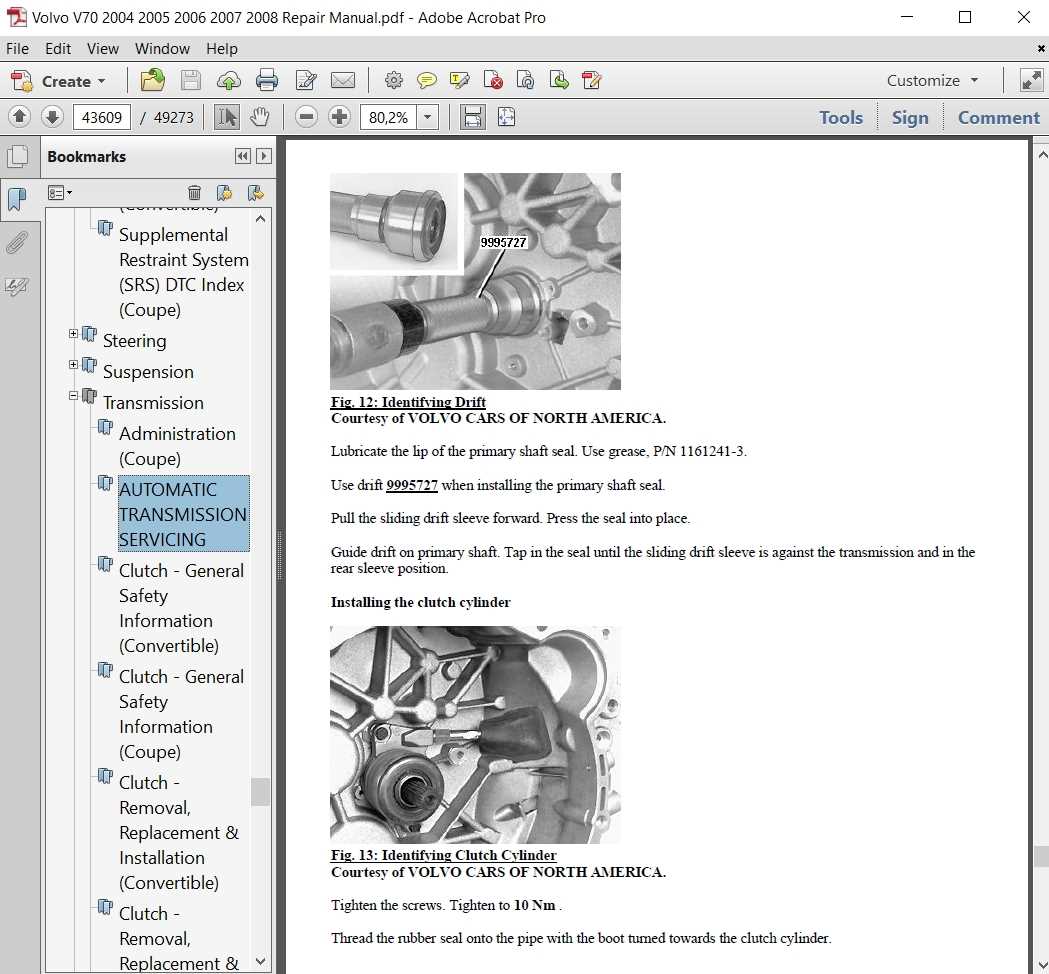 2001 volvo v70 repair manual