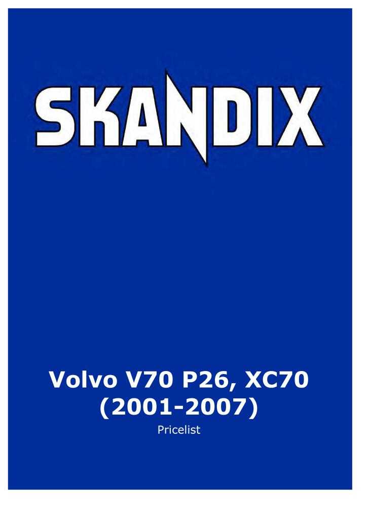 2001 volvo v70 repair manual