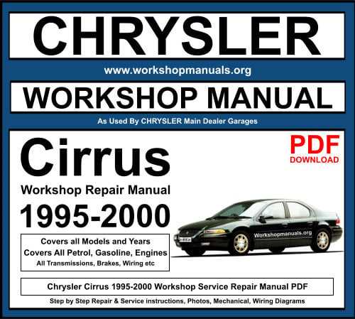 2001 chrysler sebring repair manual