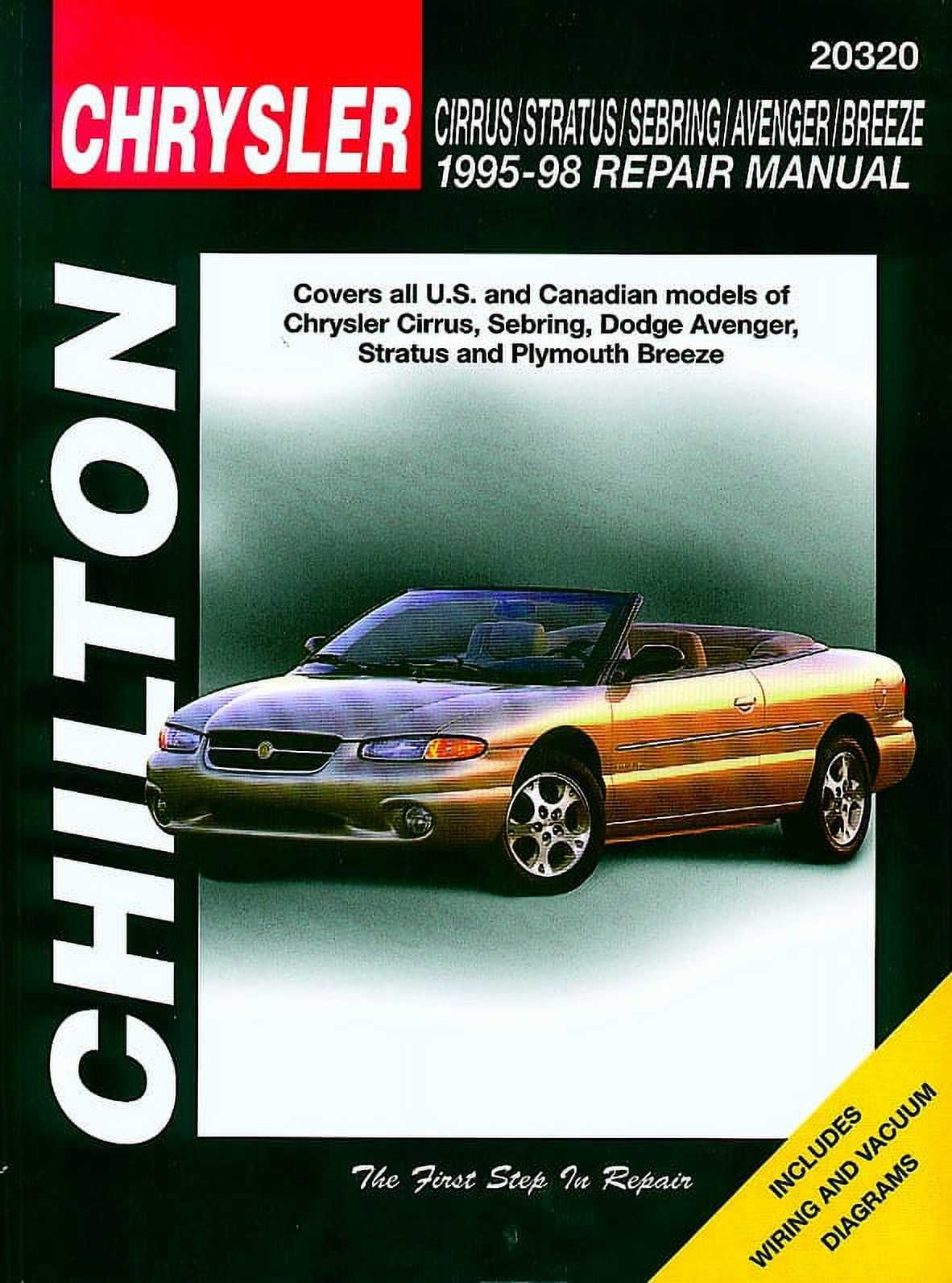 2001 chrysler sebring repair manual