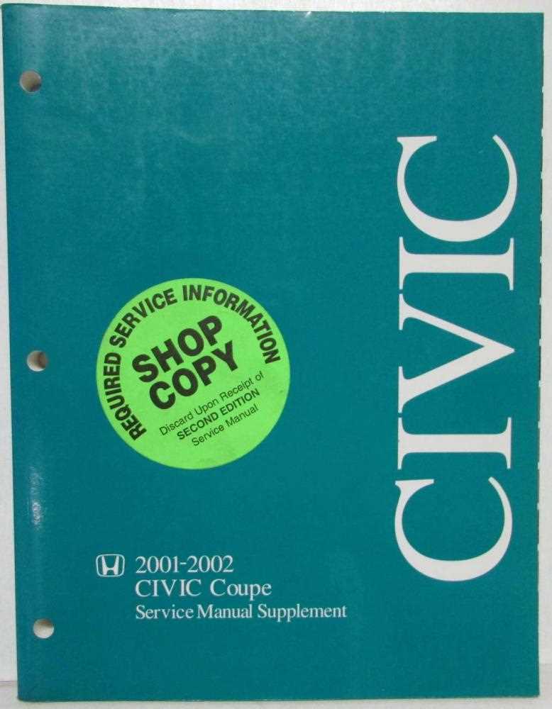 2001 civic repair manual