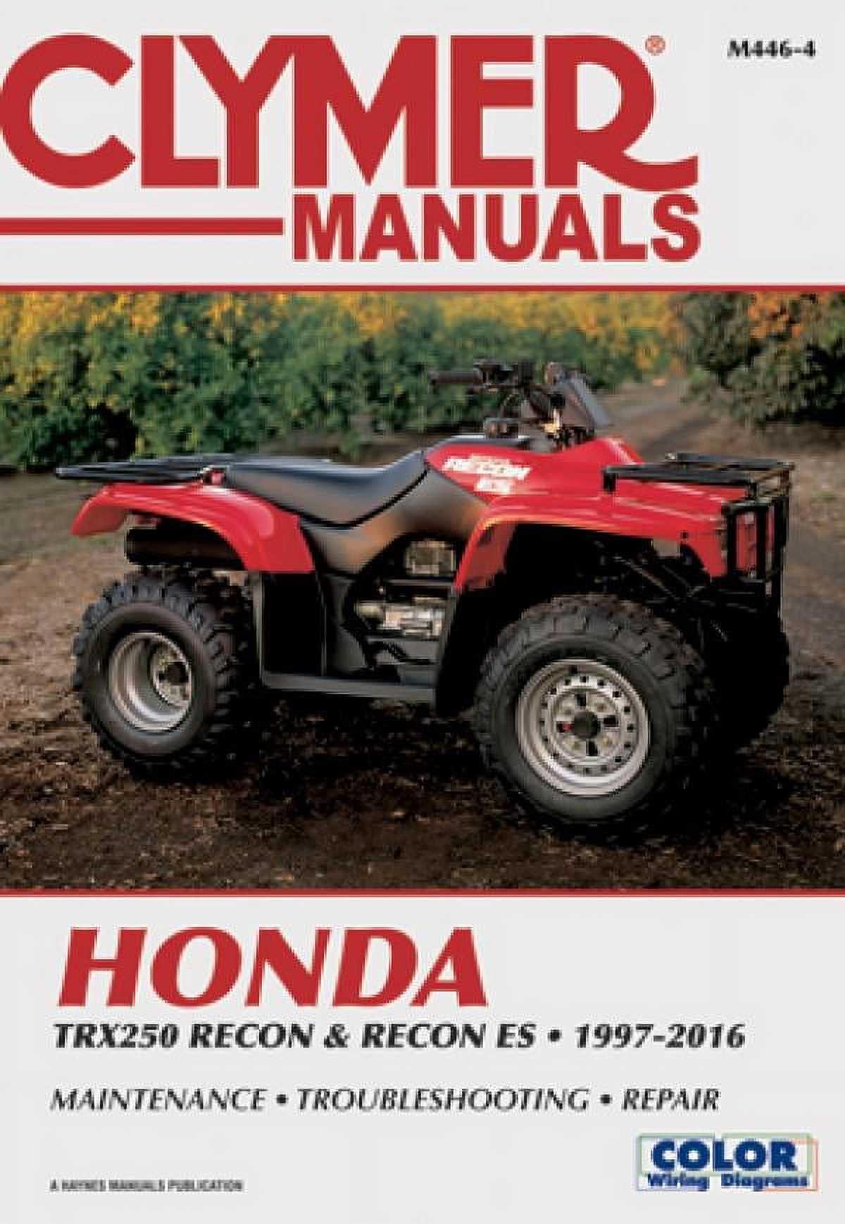 2001 honda foreman 450 repair manual