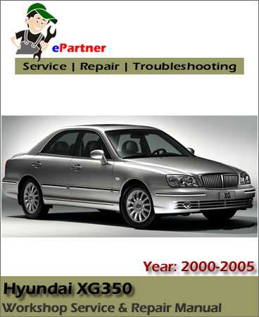 2001 hyundai xg300 repair manual