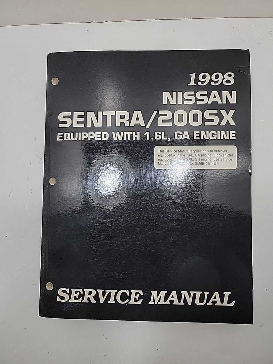 2001 nissan sentra repair manual