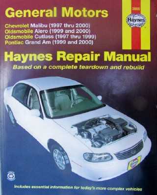 2001 oldsmobile alero repair manual