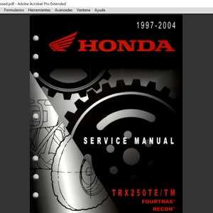 2002 honda trx300ex repair manual