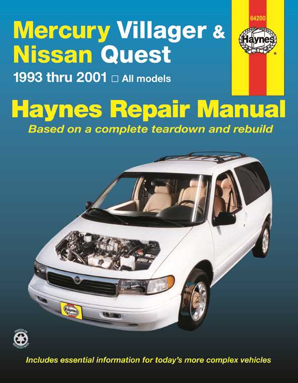 2002 mercury villager repair manual