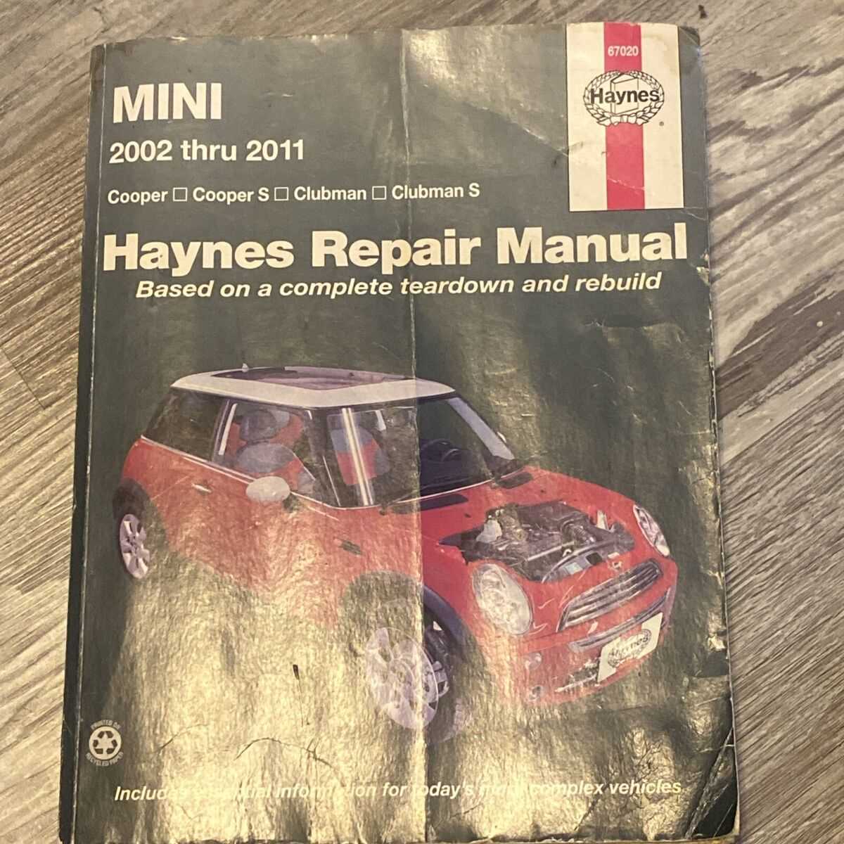 2002 mini cooper repair manual