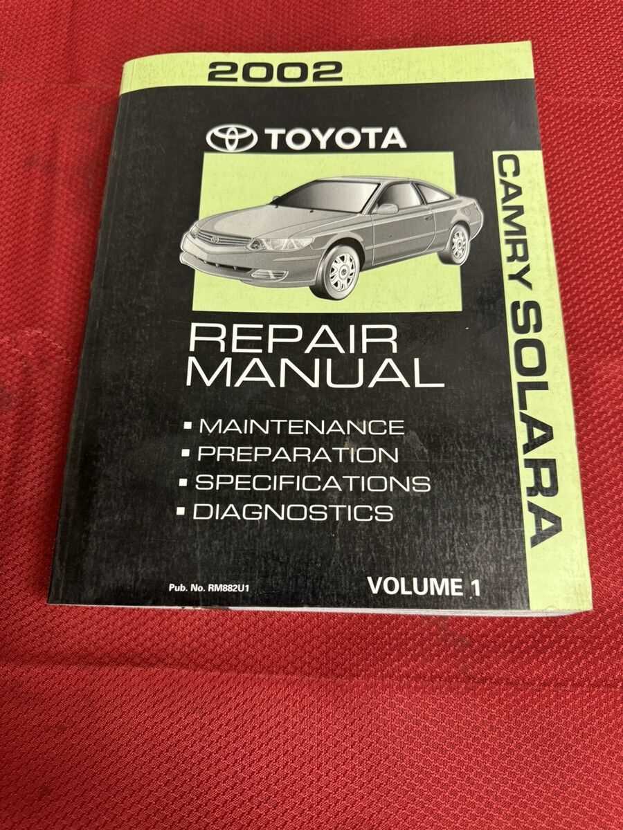 2002 toyota solara repair manual