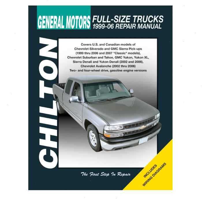 2002 chevy silverado repair manual