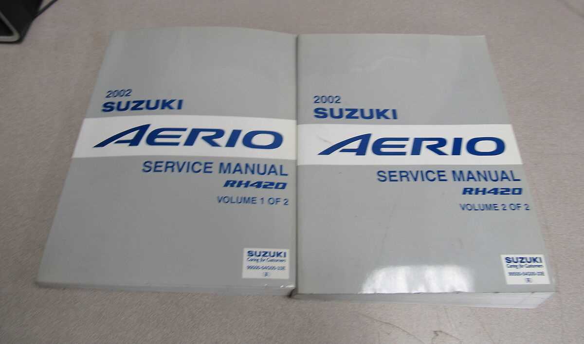 2002 suzuki aerio repair manual