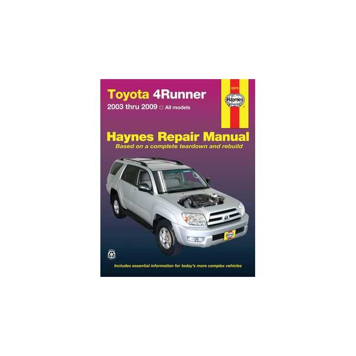 2002 toyota 4runner repair manual