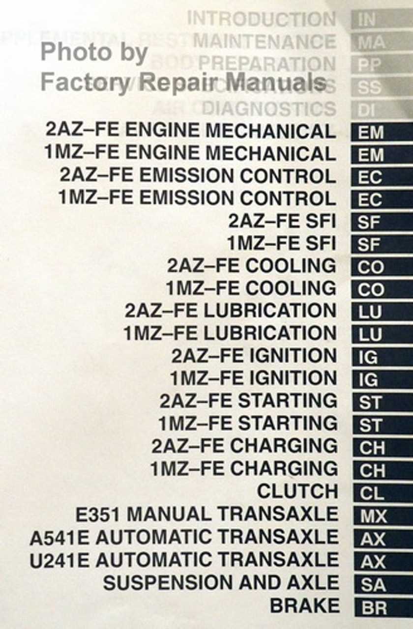 2003 camry repair manual