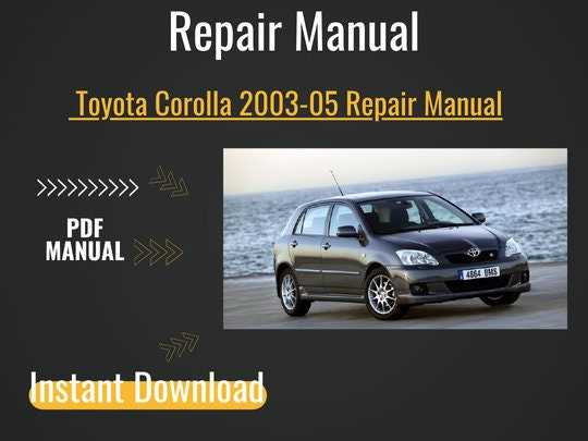 2003 corolla repair manual