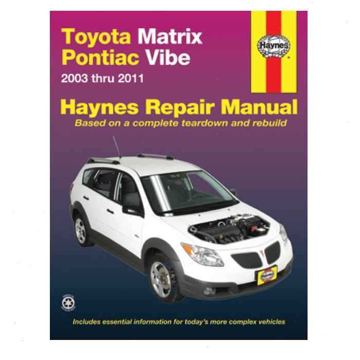 2003 toyota matrix xrs repair manual