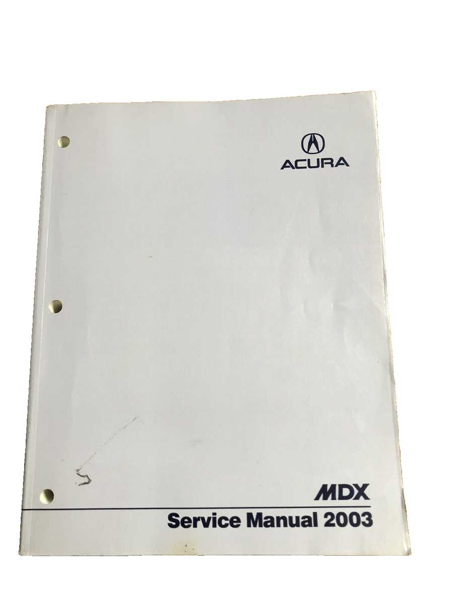 2003 acura mdx repair manual