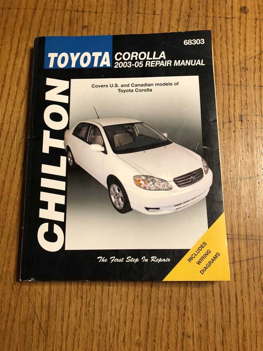 2003 corolla repair manual