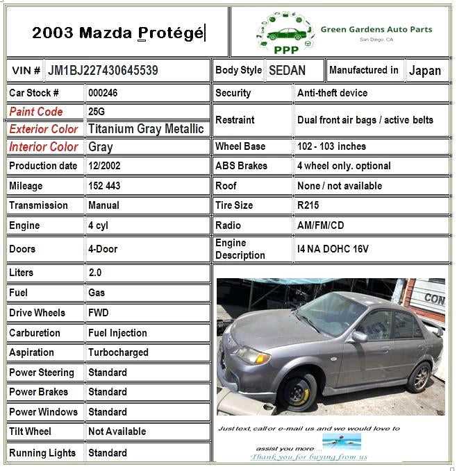 2003 mazda protege repair manual
