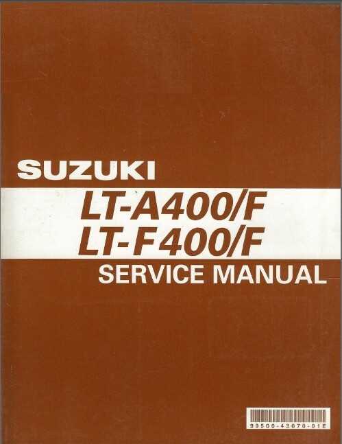 2003 suzuki eiger 400 repair manual