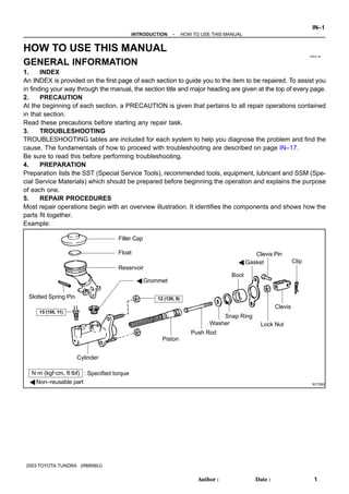 2003 tundra repair manual