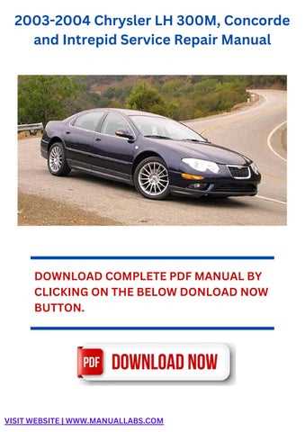 2004 chrysler concorde repair manual