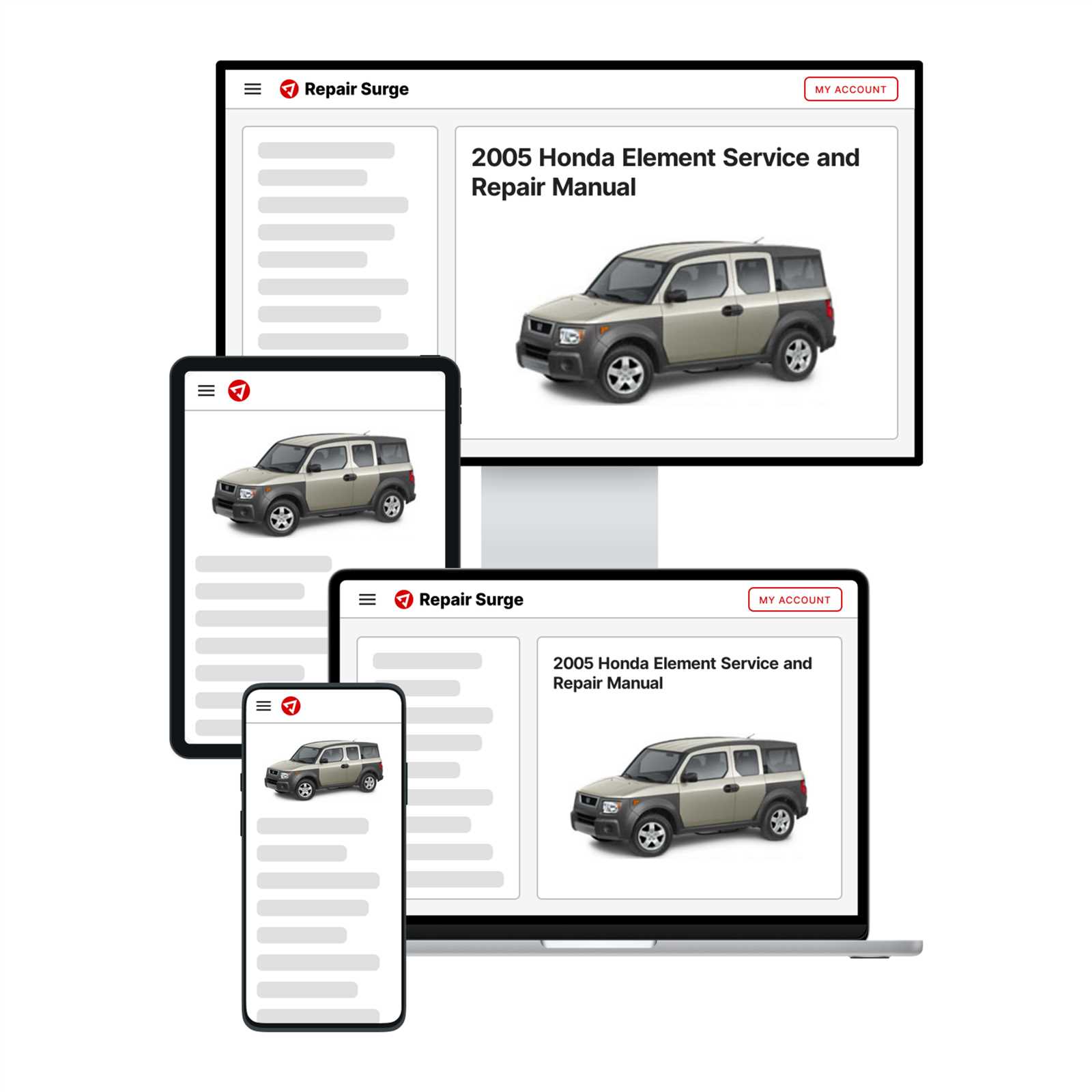 2004 honda element repair manual