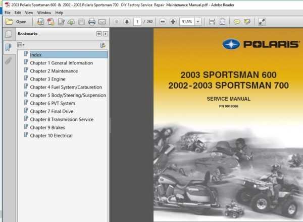 2004 polaris sportsman 600 repair manual