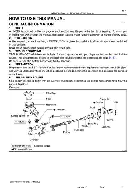 2004 toyota sequoia repair manual