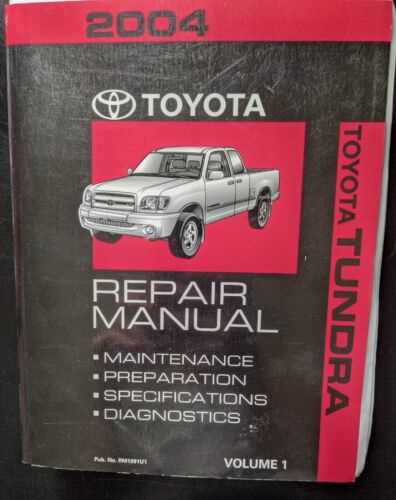 2004 toyota tundra repair manual