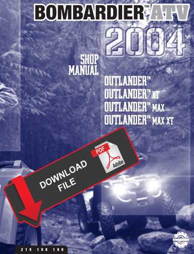 2004 bombardier outlander 400 repair manual