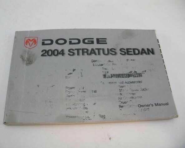 2004 dodge stratus repair manual