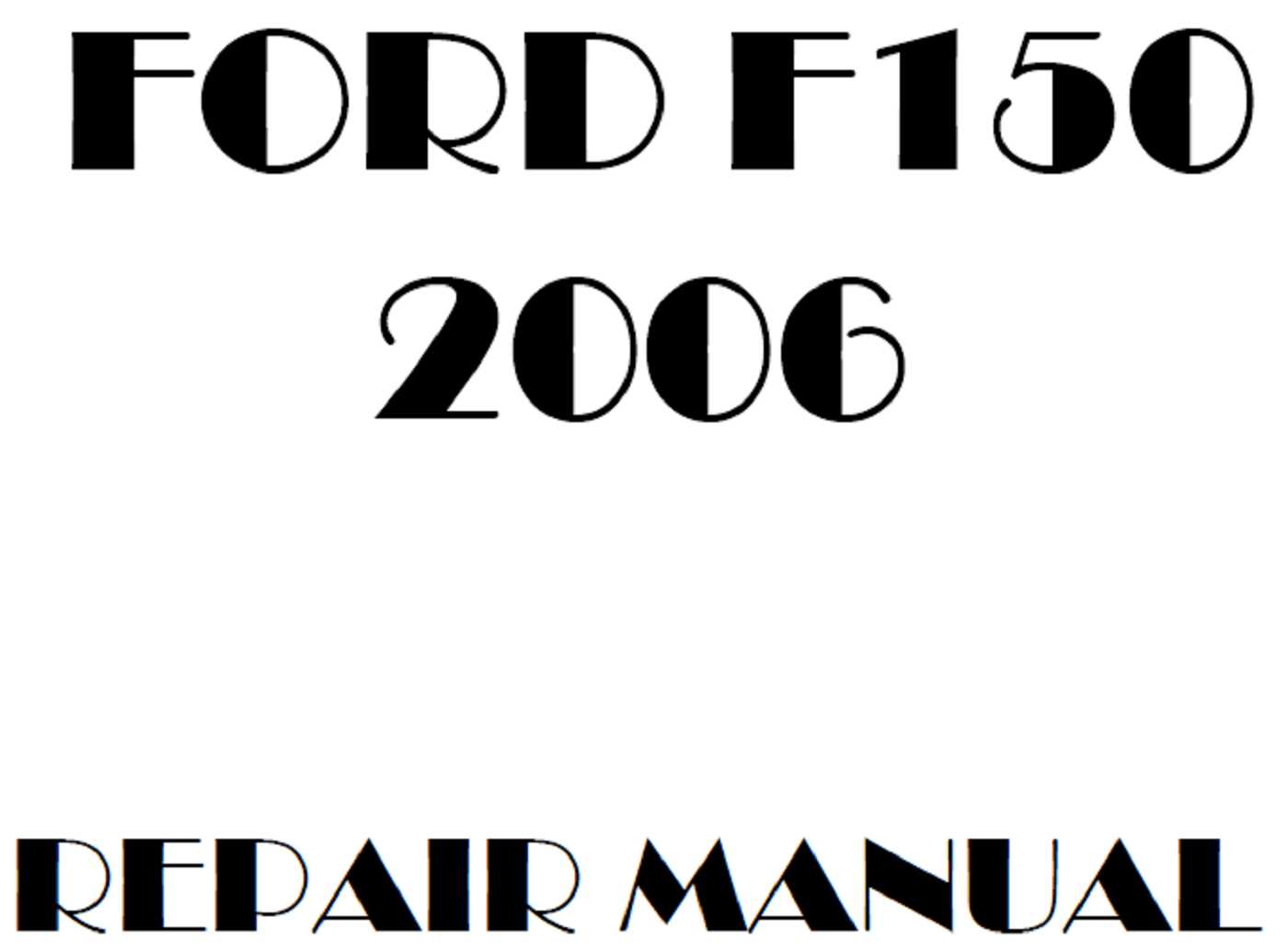 2004 f150 repair manual