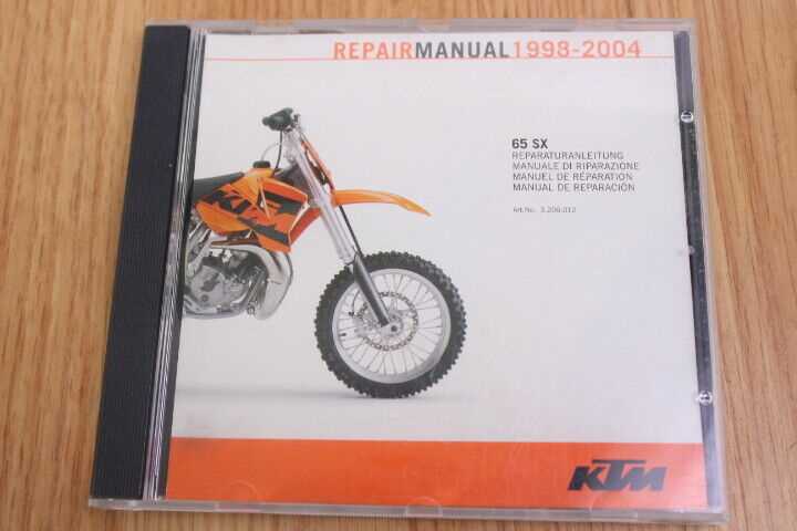 2004 ktm 65 sx repair manual