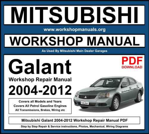 2004 mitsubishi galant repair manual