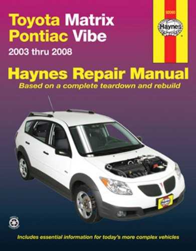 2004 pontiac vibe repair manual