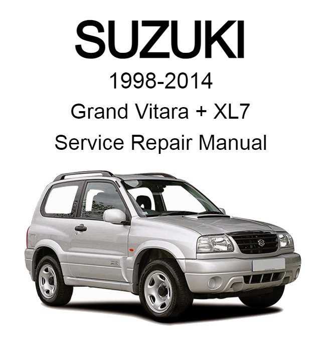 2004 suzuki xl7 repair manual