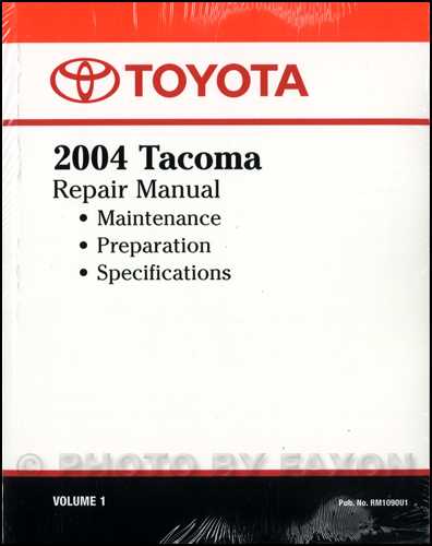 2004 toyota tacoma repair manual