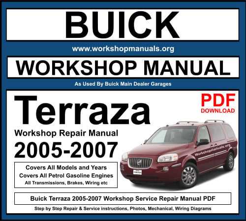 2005 buick terraza repair manual