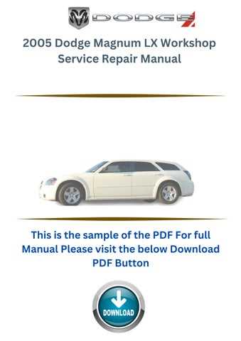 2005 dodge magnum repair manual