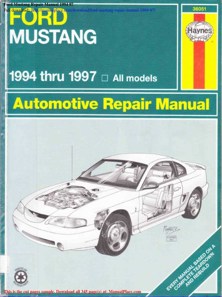 2005 mustang repair manual