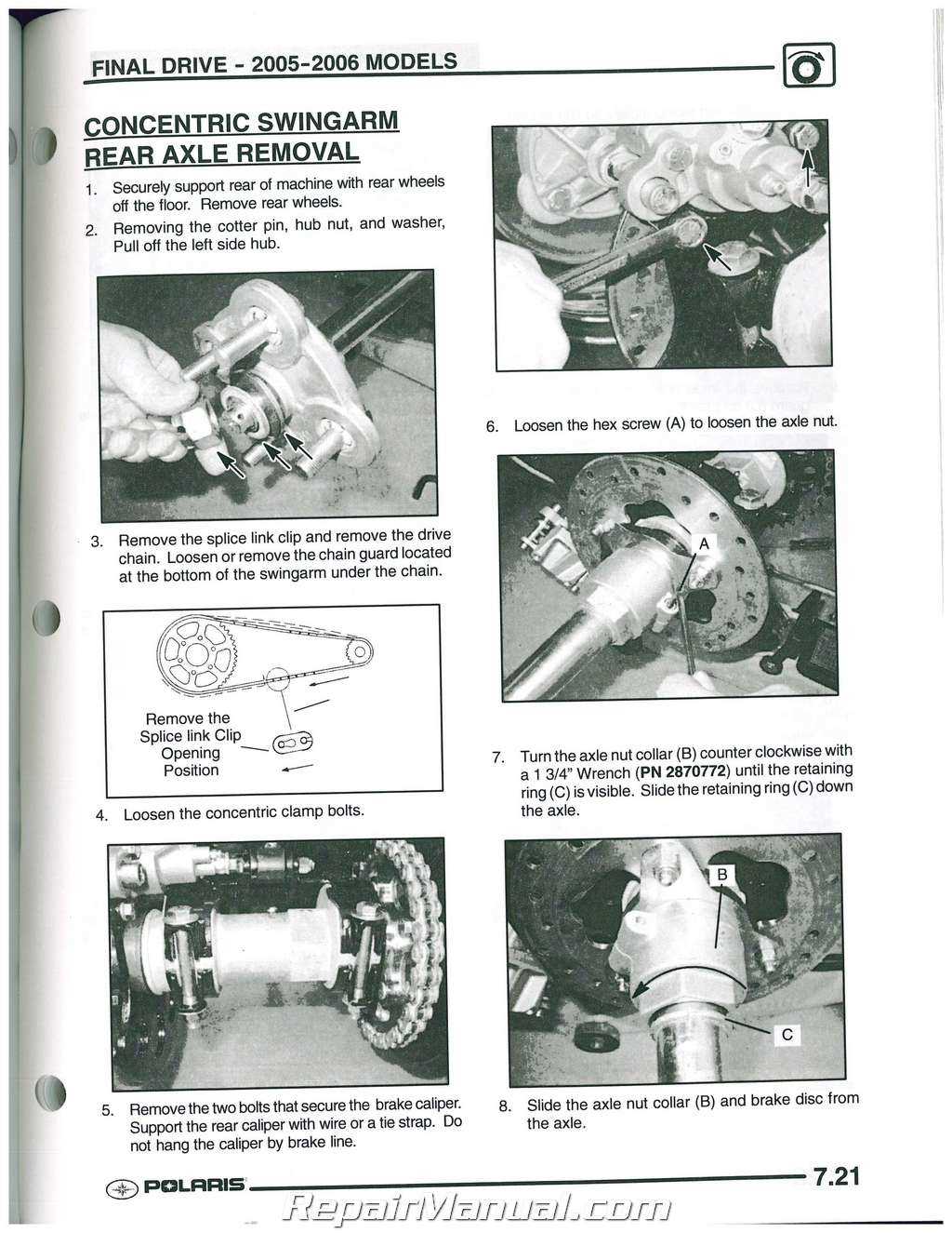 2005 polaris trail boss 330 repair manual