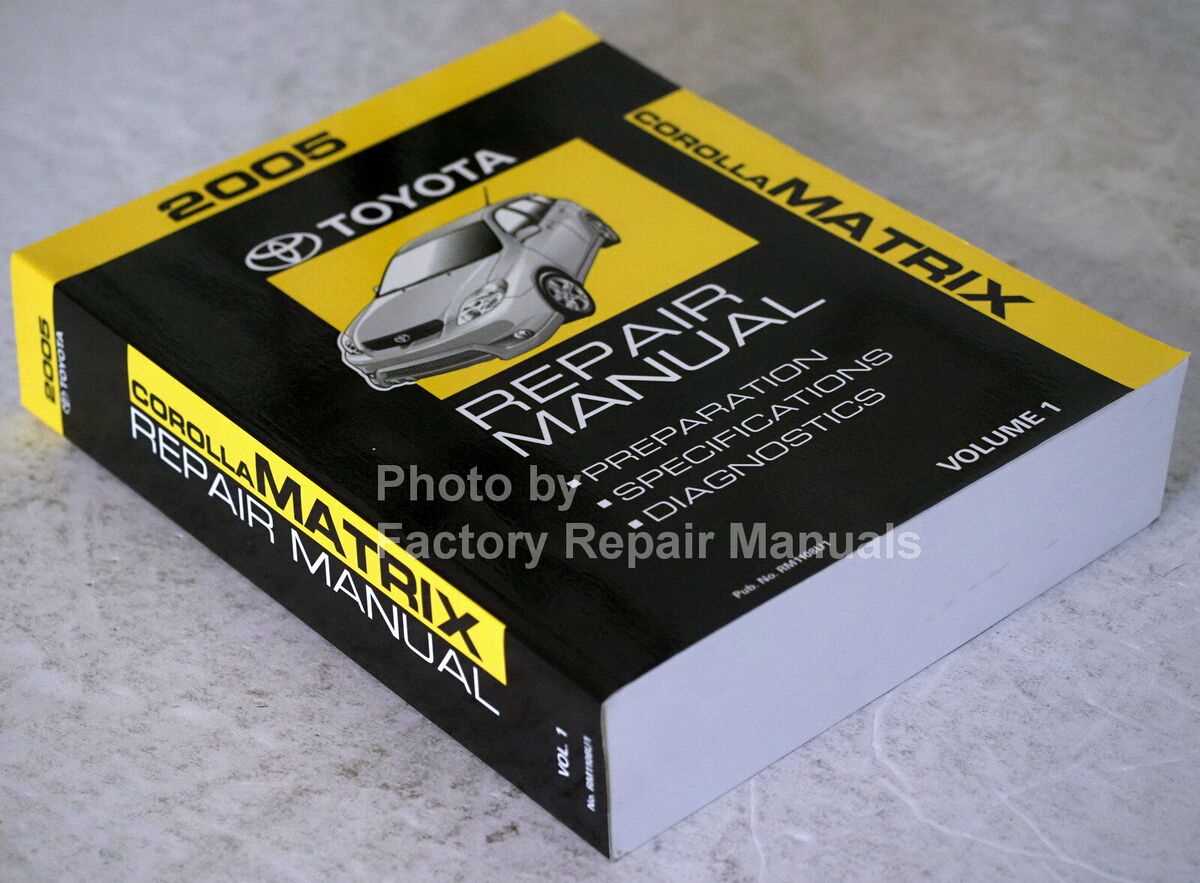 2005 toyota matrix repair manual