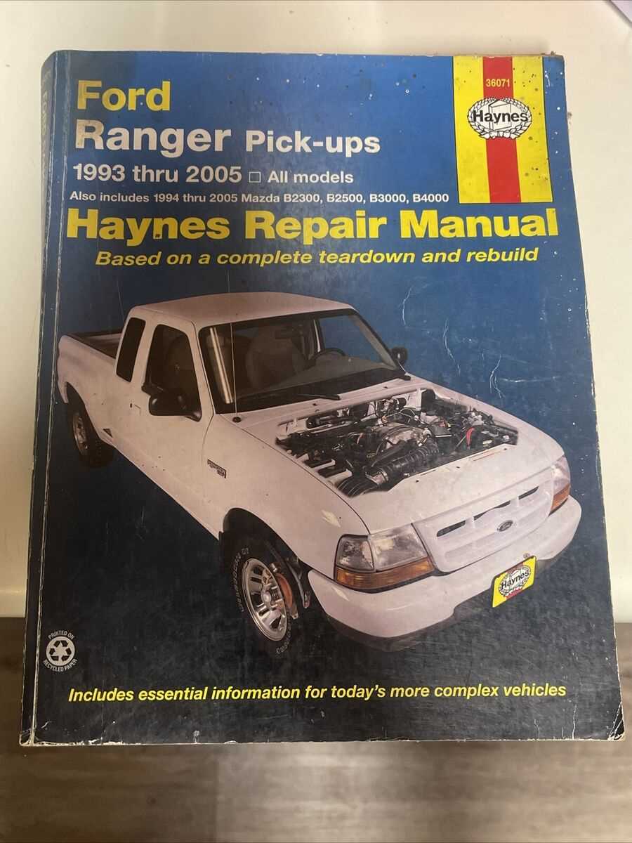 2005 ford ranger repair manual