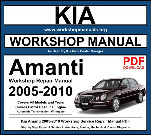 2005 kia amanti repair manual