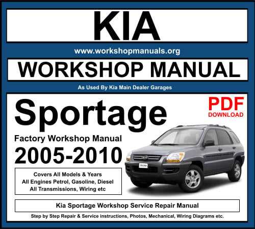 2005 kia sportage repair manual