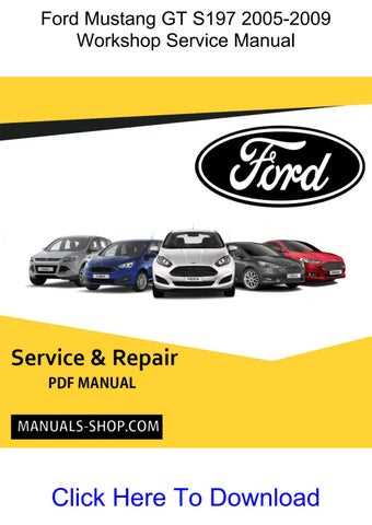 2005 mustang repair manual