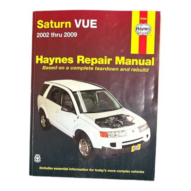 2005 saturn relay repair manual